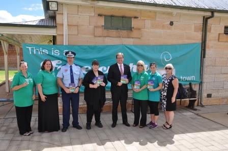 State Member for Dubbo, Mr Troy Grant and Road Safety Officers at the 2017 launch of Free Cuppa for the Driver in Dubbo